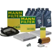 MANN Inspektionskit + 6 L ORIGINAL BMW 5W30 Motor&ouml;l f&uuml;r X3 F25 18d 20d 30d
