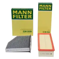 MANN Filterset f&uuml;r AUDI A3 8P Q3 TT SEAT SKODA VW GOLF 5 6 PASSAT TIGUAN TOURAN