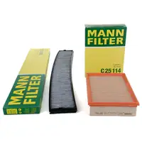 MANN Filterset f&uuml;r BMW 3er E46 316-330i M3 3.2 X3 E83 2.5i 3.0i xDrive25/30i