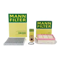 MANN Inspektionskit Filterpaket Filterset f&uuml;r OPEL CORSA D E 1.4 1.6 101-211 PS