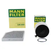 MANN Inspektionskit Filterpaket Filterset f&uuml;r AUDI A4 (8K B8) A5 (8T 8F) Q5 (8R)