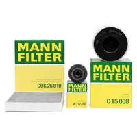 MANN Filterset f&uuml;r AUDI A1 SEAT IBIZA SKODA RAPID VW POLO (6R 6C) 1.2/1.4 TSI