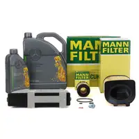 MANN Inspektionskit + 6 L ORIGINAL Mercedes 5W30 Motor&ouml;l C-KLASSE S204 C180