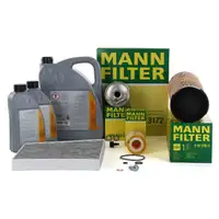 MANN Inspektionskit + 7 L ORIGINAL Mercedes 5W30 Motor&ouml;l W211 S211 E220/270CDI