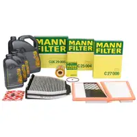 MANN Inspektionskit + 8 L ORIGINAL Mercedes 5W30 Motor&ouml;l W204 S204 C320/350CDI