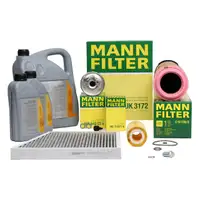 MANN Inspektionskit + 7 L ORIGINAL Mercedes 5W30 Motor&ouml;l W211 S211 E200/220CDi