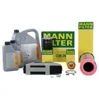 MANN Inspektionskit + 7L ORIGINAL Mercedes-Benz 5W30 Motor&ouml;l W204 C200/220CDI