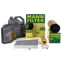 MANN Inspektionskit + 8 L ORIGINAL Mercedes 5W30 Motor&ouml;l W211 E320CDI 204 PS