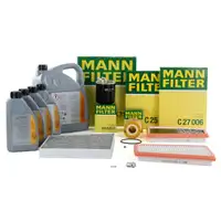MANN Inspektionskit + 9 L ORIGINAL Mercedes 5W30 Motor&ouml;l E-KLASSE W211 E280CDI