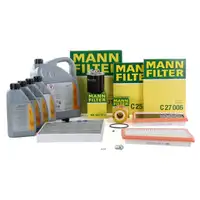MANN Inspektionskit + 9 L ORIGINAL Mercedes 5W30 Motor&ouml;l E-KLASSE W211 E280CDI