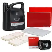 HERTH+BUSS Inspektionskit + ORIGINAL Mazda Motor&ouml;l ULTRA 5W30 f&uuml;r 3 (BL) 1.6 MZR