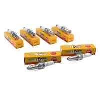 6x NGK Z&uuml;ndkerze Set 5214 LKR8A f&uuml;r Smart Cabrio City-Coupe ForTwo Roadster 0.7