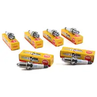 6x NGK Z&uuml;ndkerze Set 2288 BKR6EK f&uuml;r BMW 3er E36 5er E34 E39 OE-Nr. 12129064619