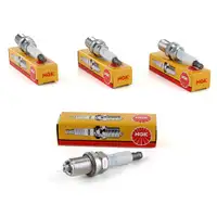 4x NGK Z&uuml;ndkerze Set 6002 BKR6EQU BMW 1er E81 116i 115 PS 3er E90 316i 116 PS