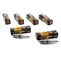 6x NGK Z&uuml;ndkerze V-Line 5 6466 BP6EF Citroen Mercedes f&uuml;r Peugeot Renault