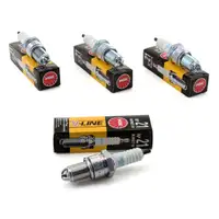 4x NGK Z&uuml;ndkerze V-Line 21 5932 BUR5ET-10 f&uuml;r Audi 100 80 VW Golf 1 2 Passat