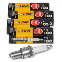 4x NGK 2364 Z&uuml;ndkerze V-LINE 8 BMW 3er E21 E30 5er E12 E28 6er E24 7er E23 VW Golf 1