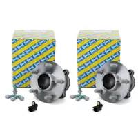2x SNR Radnabe Radlager + ABS Sensor FORD FOCUS C-MAX / C-MAX FOCUS II hinten