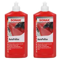 2x 500ml SONAX Autopolitur Autopflege Lackpflege Lackpolitur 300200