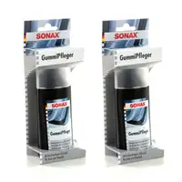 2x SONAX GummiPfleger mit hochwertigem Silikon&ouml;l f&uuml;r Auto+Haushalt 100ml 340000