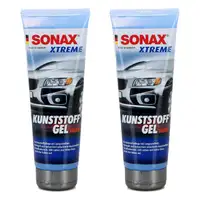 SONAX 210141 Kunststoffpflegemittel Xtreme KunststoffGel Au&szlig;en NanoPro 2x 250ml