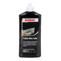 2x 500ml SONAX Politur & Wachsstift POLISH & WAX COLOR NanoPro SCHWARZ