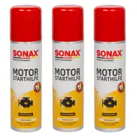 SONAX 312100 Motor Starthilfe Starpilot Starthilfespray Starterspray 3x 250ml