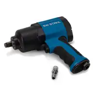 SW-STAHL Druckluft-Schlagschrauber 1/2" 1450Nm Doppelhammer-Schlagwerk 2,1 kg