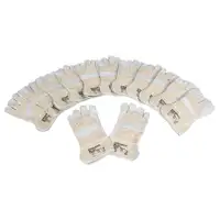Rindnarbenleder-Handschuhe Arbeitshandschuhe GRAU - Gr&ouml;&szlig;e 10 / XL (12 Paar)