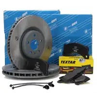 SEBRO Bremsscheiben + TEXTAR Bel&auml;ge + Wako PORSCHE MACAN (95B) 2.0 3.0 S vorne