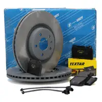 SEBRO Bremsscheiben + TEXTAR Bel&auml;ge + Wako PORSCHE MACAN (95B) 2.0 PR-1LA vorne