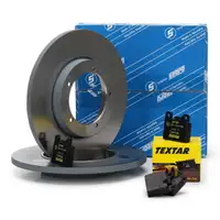 SEBRO Bremsscheiben + TEXTAR Bel&auml;ge f&uuml;r PORSCHE 911 2.0 T 2.0 L + 912 1.6 vorne