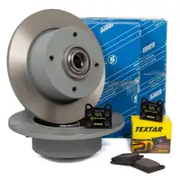 SEBRO Bremsscheiben 107117C + TEXTAR Bremsbel&auml;ge PORSCHE 914 1.7 1.8 2.0 /6 2.0 vorne
