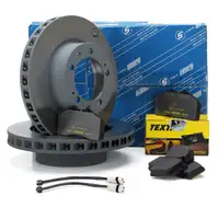 SEBRO Bremsscheiben + TEXTAR Bel&auml;ge + Wako PORSCHE 928 5.0 S bis 12.1988 vorne