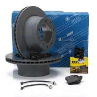 SEBRO Bremsscheiben + TEXTAR Bel&auml;ge PORSCHE 964 3.6 Carrera bis 06.1991 hinten