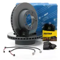 SEBRO Bremsscheiben + TEXTAR Bel&auml;ge + Wako PORSCHE 911 (964) 3.6 Carrera vorne