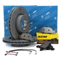 SEBRO Bremsscheiben + TEXTAR Bel&auml;ge PORSCHE 911 (997) 3.6 Carrera 4 345 PS vorne