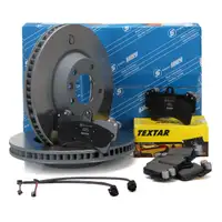 SEBRO Bremsscheiben TEXTAR Bel&auml;ge Wako AUDI Q7 PORSCHE CAYENNE VW TOUAREG vorne