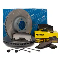 SEBRO Bremsscheiben + TEXTAR Bel&auml;ge PORSCHE PANAMERA 970 3.0 S/D 3.6 4.8 S vorne