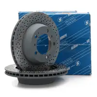 SEBRO Bremsscheiben f&uuml;r PORSCHE BOXSTER CAYMAN (986 987) S / R 3.2 3.4 hinten