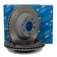 SEBRO Bremsscheiben f&uuml;r AUDI Q7 4L PORSCHE CAYENNE 92A 9PA VW TOUAREG 7L hinten