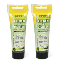 2x 80ml PETEC 94270 Kleben & Dichten Montagekleber Kleber elastisch SCHWARZ