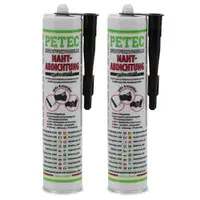 PETEC 94231 Multifunktionelle Nahtabdichtung Karosserieabdichtung 620ml SCHWARZ