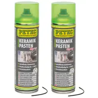 PETEC 70650 Keramikpastenspray Keramikpasten Spray Ceramic bis +1500&deg;C 2x 500ml