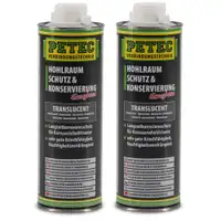 2x 1L PETEC 73510 Hohlraumschutz & Konservierung Hohlraumversiegelung Saugdose