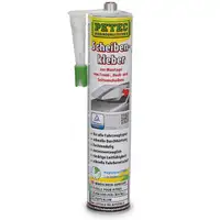 PETEC 83310 Scheibenklebstoff Windschutzscheibenkleber Kartusche 620ml SCHWARZ