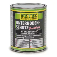 PETEC 73100 Unterbodenschutz Pinseldose BITUMEN SCHWARZ 2x 1000ml 1 Liter
