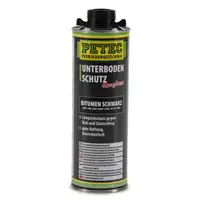 PETEC 73110 Unterbodenschutz BITUMEN SCHWARZ Saugdose 6x 1000ml 1 Liter