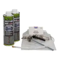 PRESTO Spr&uuml;hpistole + PETEC MULTI UBS-WAX Saugdose Unterbodenschutz 2 Liter