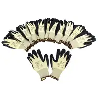 PRO-FIT 518LO Handschuhe Arbeitshandschuhe GELB SCHWARZ Gr&ouml;&szlig;e 8 / M (12 Paar)